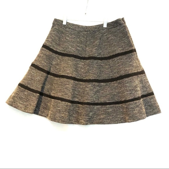 Halogen Tweed Flared Mini Skirt Size 6 - Picture 1 of 6